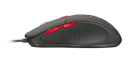 Imagen 3 de 5 de Kit Combo Mouse + Pad Gamer Trust Ziva Dpi 6 Botones Gaming