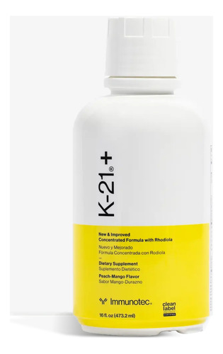 Immunotec - K-21 + 473.2 Ml - Adaptogeno Natural Mango-durazno
