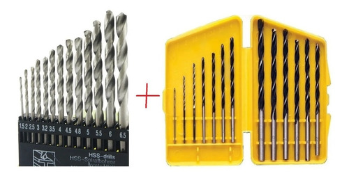 Imagem 7 de 7 de Jogo De Broca Para Metal E Madeira Com 26 Peças 1.5 A 6.5mm