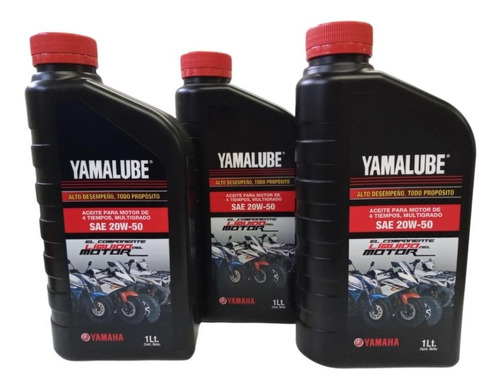 Aceite Moto Yamalube Mineral 20w-50 4 Tiempos 3 Litros