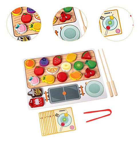 Juego De Juguetes De Cocina De Madera Con Forma De