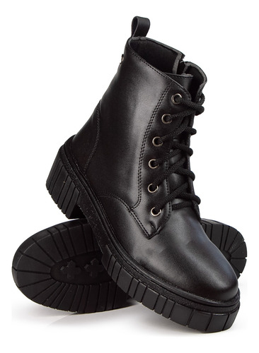 Borcegos Borcegui Mujer Bota Cordones Mujer Citadina Alerce