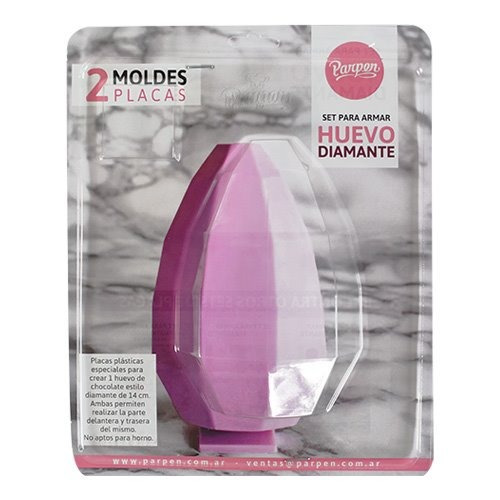 Imagen 2 de 7 de Set De 2 Moldes Placas - Diamantes De 14 Cm - Parpen