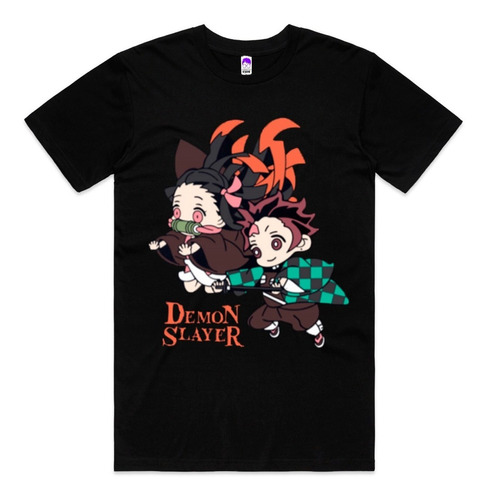 Imagem 1 de 10 de Camiseta Demon Slayer Anime Kimetsu Tanjiro Nezuko Qualidade
