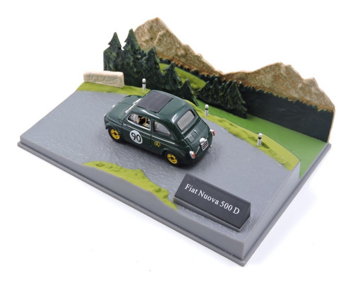 Miniatura Diorama Fiat Nuova 500d #90 Universal Hobbies