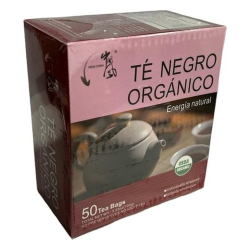 Té Negro Orgánico Caja De 50 Bolsitas - Lireke