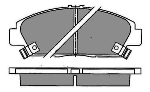 Pastilla De Freno Honda Prelude (aro 14) 92/ Delantera