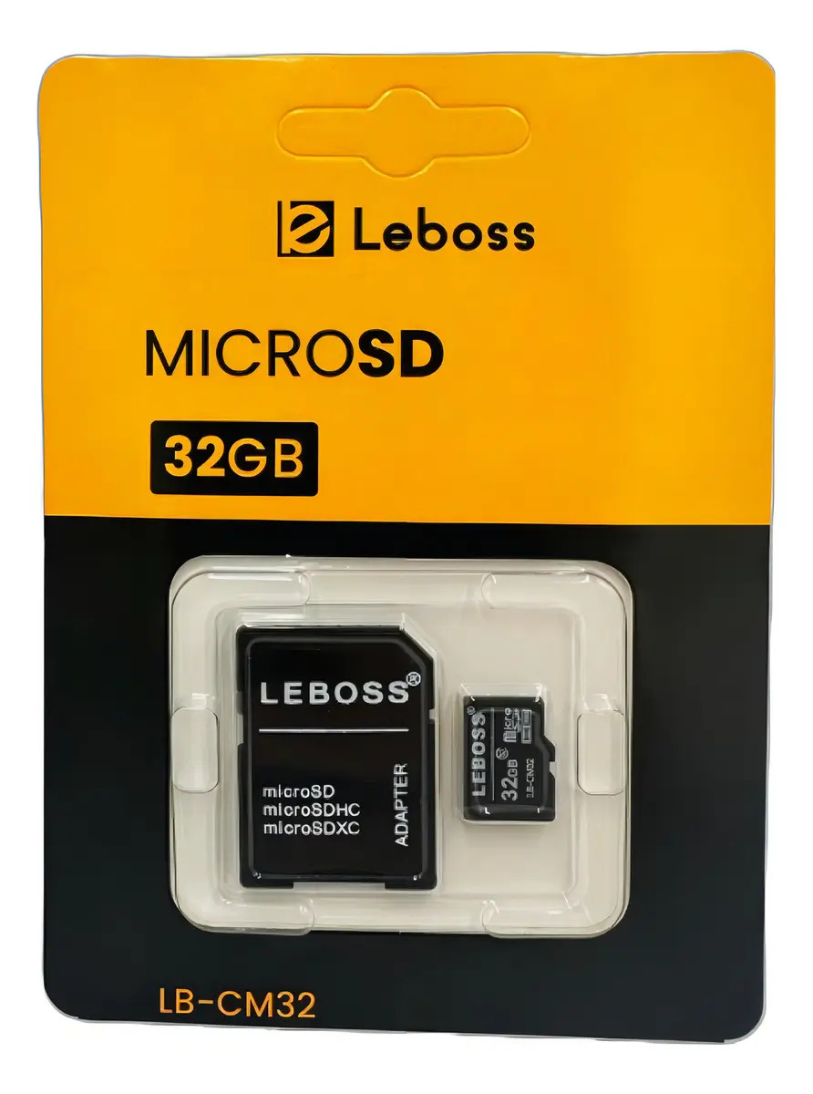 Cartão de Memória MicroSD 32GB Leboss LB-CM32 Classe 10 UHS-I 100MB/s