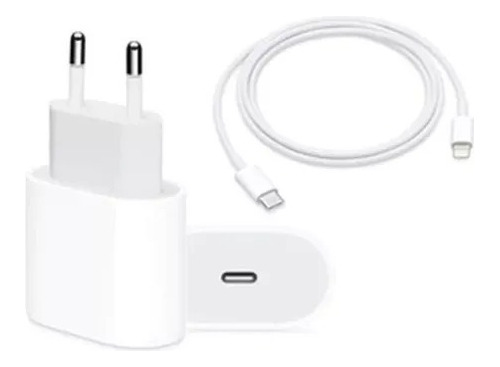 Cargador Completo 20w Carga Rápida Usb-c Para iPhone (1mts)