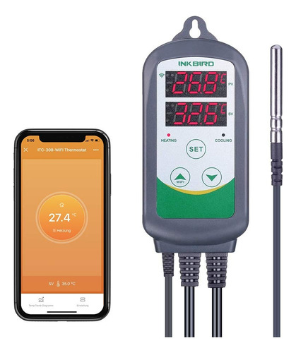 Controlador De Temperatura Wifi, Termostato De Refrigeración