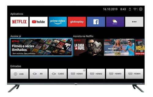 Smart Tv Led 55 Polegadas 4k Philco Ptv55g70sblsg Preto