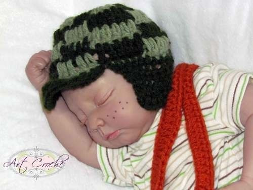 Imagem 6 de 6 de Conjunto Newborn Chaves - Fantasia Chapeu Acessorio
