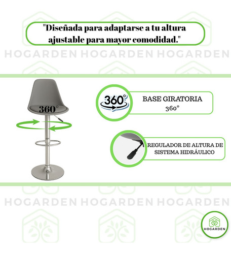 Banco Alto Eames 5 Kit Para Barra De Bar Y Cocina Moderno