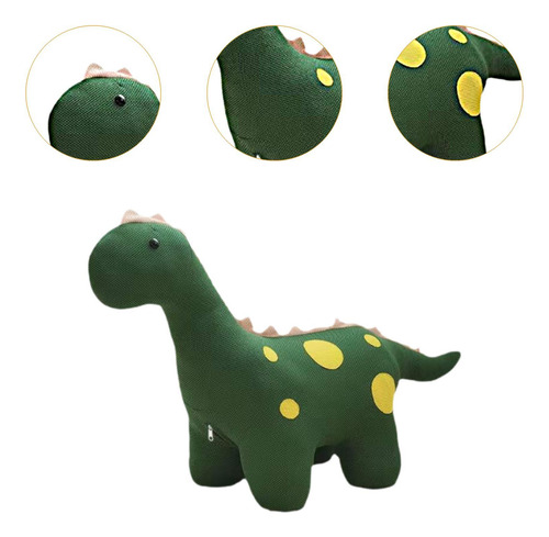Taburete Otomano De Dibujos Animados Con Adorno Verde Oscuro