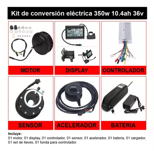 Kit electrico para bicicleta de 350w con 36v - 10.4ah – Bike House Peru