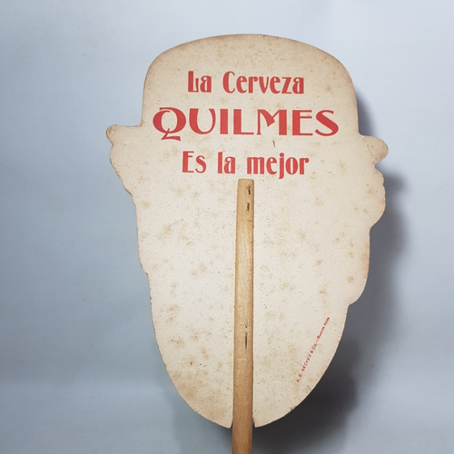 Imagen 4 de 8 de Antiguo Abanico Quilmes Charles Chaplin Mag 59210