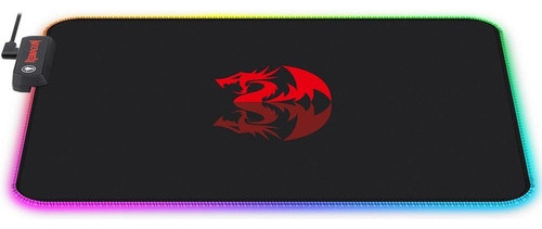 Alfombrilla de ratón Gamer Redragon P026 Rgb Pluto Usb Color Negro