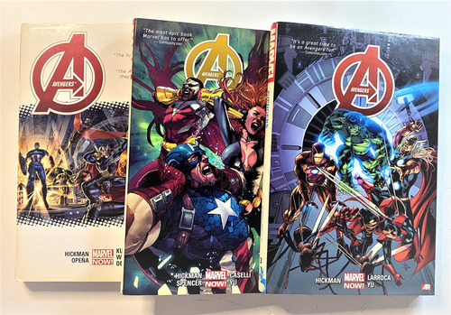 Avengers Deluxe Edition By Jonathan Hickman Completo Stock