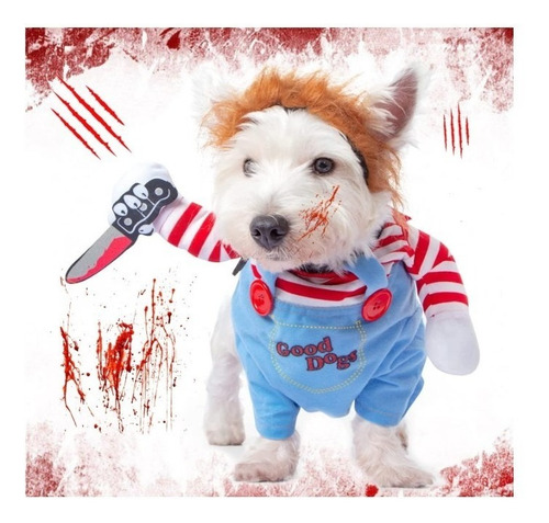 Disfraz Para Perro Chucky Halloween | MercadoLibre Disfraz Para Perro Chucky Halloween | MercadoLibre