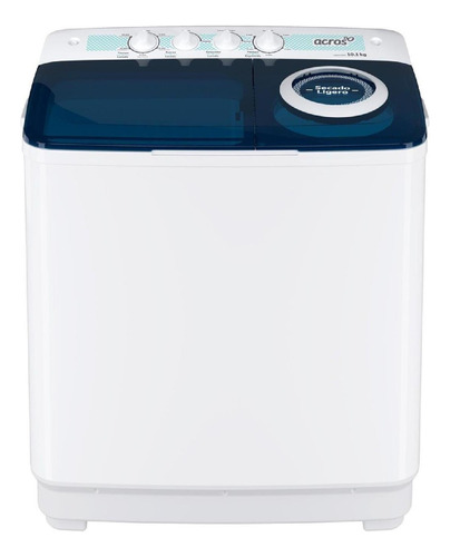 Lavadora semiautomática Acros de dos tinas ALD1025DP blanca y azul 10.1kg 110 V - 127 V