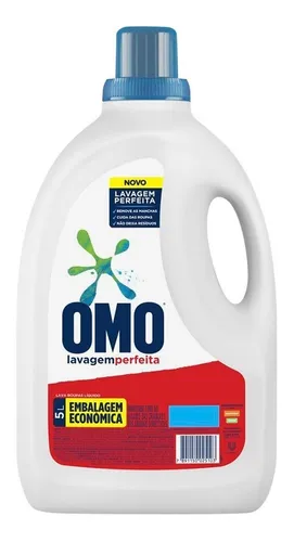 Sabão Líquido Omo Lavagem Perfeita 5l Kit C/02