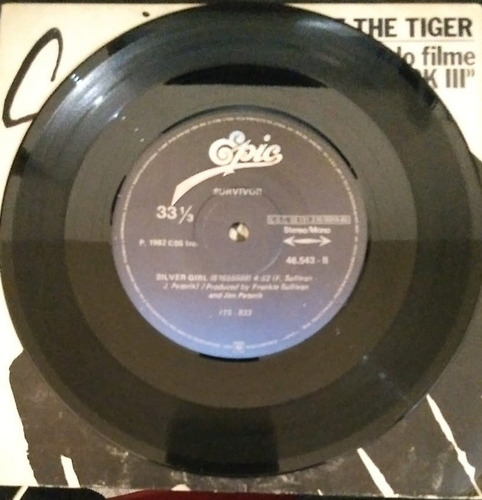 Lp Compacto Survivor Eye Of The Tiger / Silver Girl (Usado)
