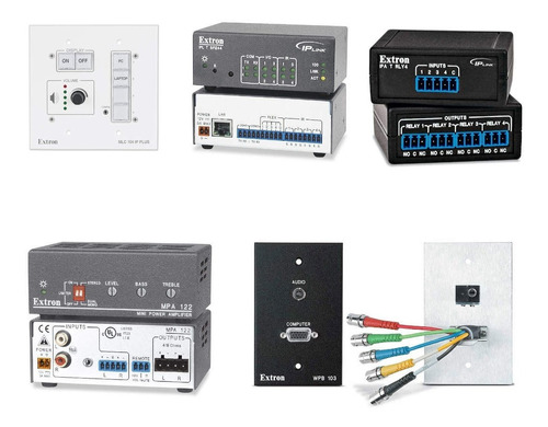 Kit De Automatizacion Audiovisual Extron Uso Rudo 5pzs Salon