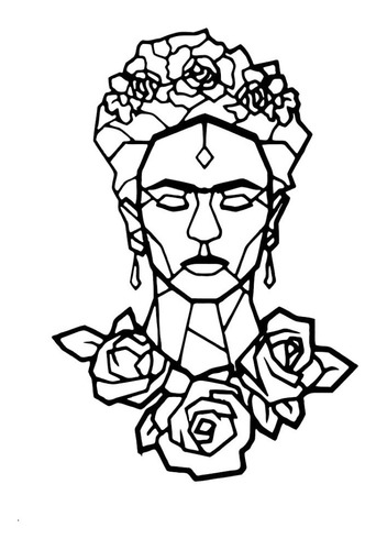 Cuadro De Madera Calada Decorativo 50 X 34 Cm Frida Kahlo