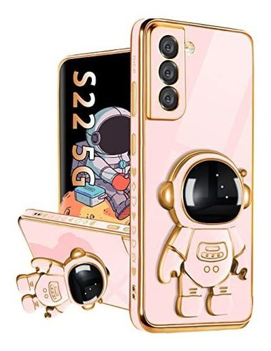 Funda Estilo Astronauta Para Samsung S22 5g Rosa