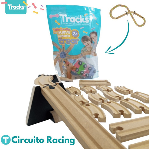 Imagen 6 de 10 de Tracks Pistas Circuito Racing Con Tren Compatible Trencity