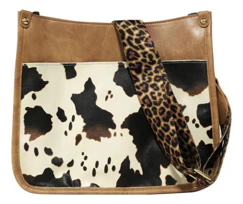 Bolso De Hombro Con Estampado De Leopardo, Estilo Retro, Dis