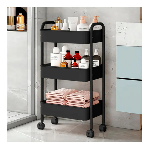 Carrito Organizador Con Ruedas 3 Niveles Multiusos Práctico
