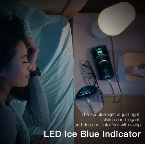 Cable Lightning 2 Metros Led Uso Rudo Para iPhone iPad