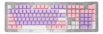 Comprar Teclado De Teclas De Color Translúcido, 107 Teclas, Tres Car