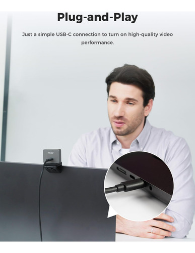 Obsbot Vem Com 2-4k Para Pc Com Sensor, Quadro De
