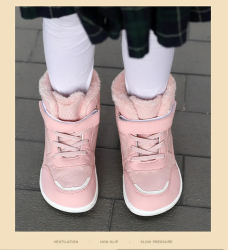 Botas De Nieve Con Forro Polar Para Niños Y Niñas, Tallas 25
