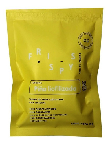 Piña Liofilizada (10 Pack) - Snack Saludable  Frispys