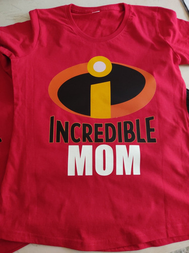 Los Increíbles Pixar Set 4 De Playeras Incredible Family