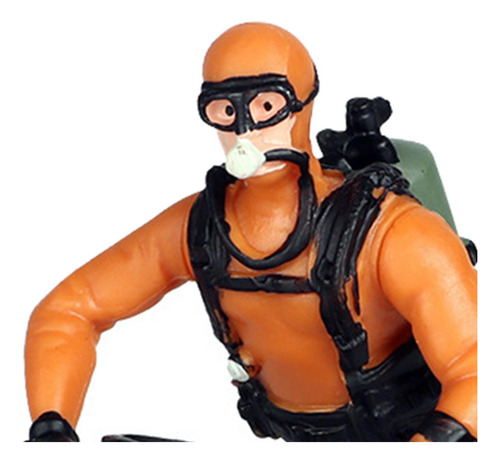3x Figura De Buzo En Miniatura Realista Adornos De Buceo