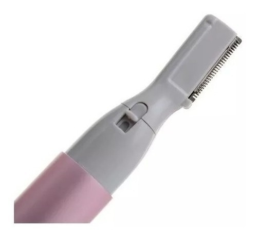 Caneta Depilador Aparador Elétrico Apara Sobrancelha Buço Cor Rosa n/a