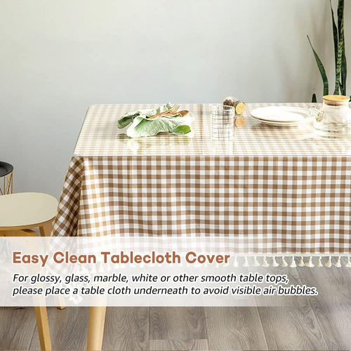 Rostikong Protector De Mesa De Pvc Transparente 16 X 72 P...