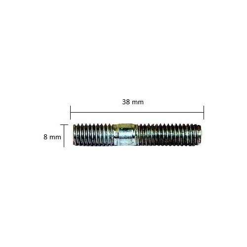 Refacción Birlo De Cabeza De Escape 38 X 8 Mm Carabela R6s 2