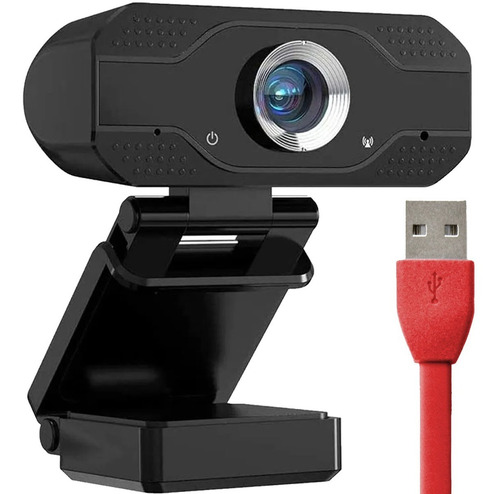Web Cam Full Hd 1080p Usb Con Microfono Video Skype Zoom Pc