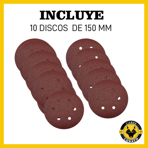 Imagen 2 de 10 de Makita P-37568 Disco De Lija Velcro 6 P/madera G 40 10 Pzas