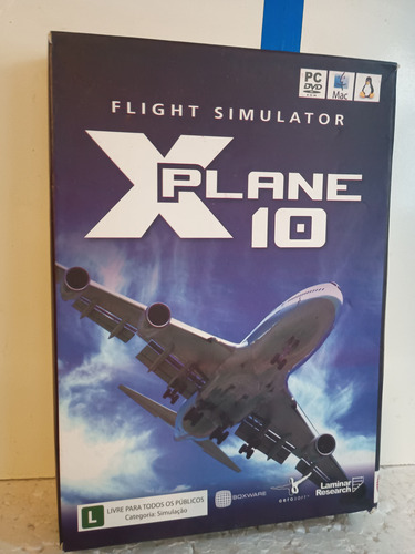 Cd-rom Pc X Plane 10 Global Flight Simulador 8 Dvds (Usado)