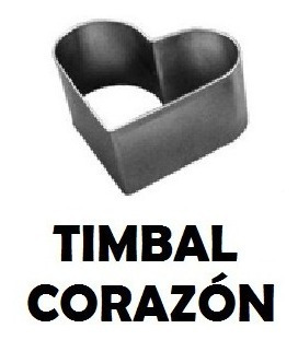 Imagen 1 de 4 de Kit Timbal Con Forma Corazón X 12 Unidades /cod.526/31