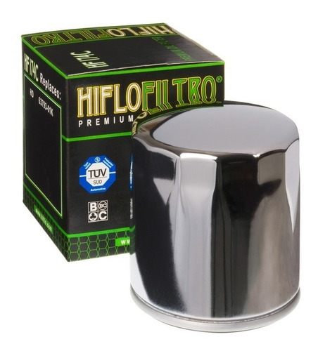 Filtro De Óleo Hiflo Harley  V Rod Nigth Hf 174 Cromado