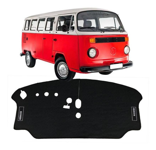 Tapete Carpete Kombi 1960/2005 Preto 1 Peça