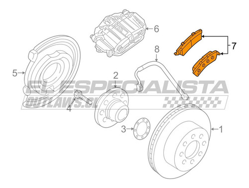 Pastilla De Freno Trasera Chevrolet Avalanche 2002