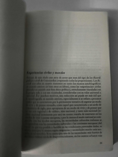 Pasado Y Presente. Cuadernos De La Cárcel. Gramsci, W,-2 (Usado)
